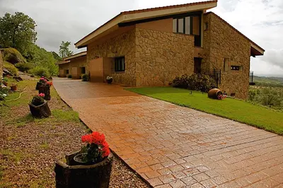 Jardín al aire libre en Las Casas de Agapito