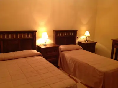 Cama o camas de una habitación en Hotel Julio