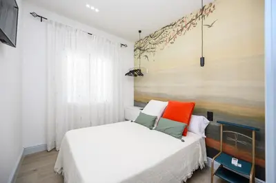 Cama o camas de una habitación en Casa Pago del Serrallo, a 30 min de Puy du Fou