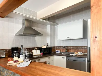 Una cocina o zona de cocina en Alojamientos Abuelo Teófilo - Valle del jerte
