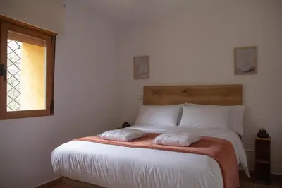 Cama o camas de una habitación en 'El Mirador de Sotillo', un Oasis de Confort con Piscina y Jacuzzis