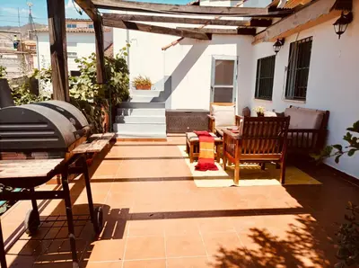 Un balcón o terraza de Casa rural Aloha Vera
