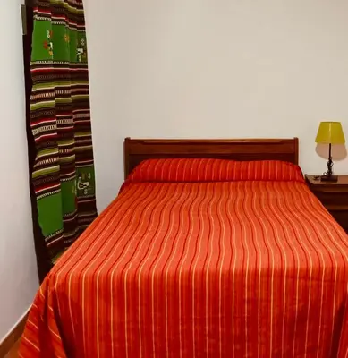 Cama o camas de una habitación en Casa rural Aloha Vera