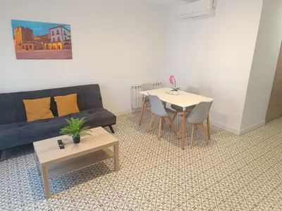 Zona de estar de Al-Qazeres Suites