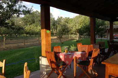 Jardín al aire libre en La Galamperna