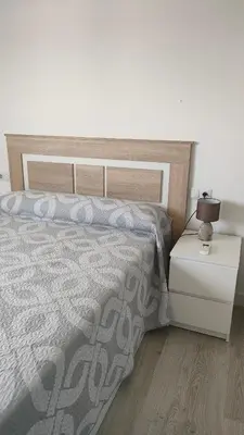 Cama o camas de una habitación en Apartamentos NayDa N4 de 2 habitaciones