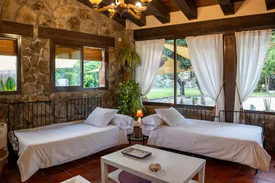Cama o camas de una habitación en Apartamento rural Sé de un lugar