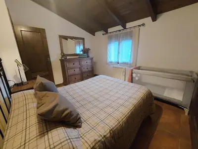 Cama o camas de una habitación en El Descanso de Las Hurdes