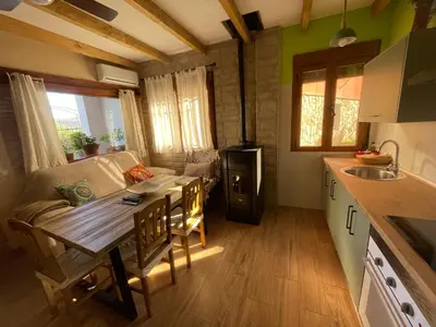 Una cocina o zona de cocina en Casa Sierra de Gata - Apartamento Rural