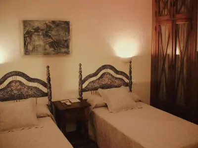 Cama o camas de una habitación en Casa Rural Lares