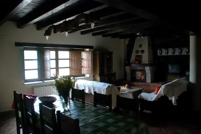 Cama o camas de una habitación en Casa Rural Aquilamas