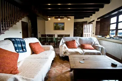 Zona de estar de Casa Rural Aquilamas