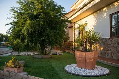 Jardín al aire libre en Casa Rural El Zarzoso TR-CC-00562