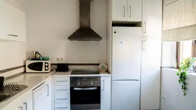 Una cocina o zona de cocina en Apartamentos Entreteatros, fantástico duplex casco histórico