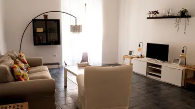 Una televisión o centro de entretenimiento en Apartamentos Entreteatros, fantástico duplex casco histórico