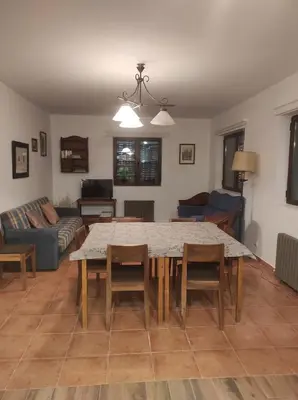 Zona de estar de La casa de la parcela
