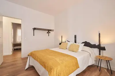 Cama o camas de una habitación en Amplio alojamiento centro barrio del Oeste