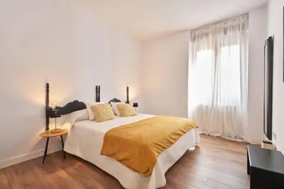 Cama o camas de una habitación en Amplio alojamiento centro barrio del Oeste