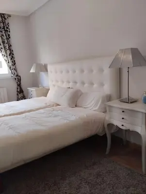 Cama o camas de una habitación en Alba de Tormes Salamanca Piso de 2 habitaciones 3 camas