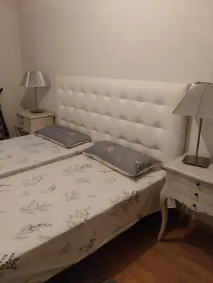 Cama o camas de una habitación en Alba de Tormes Salamanca Piso de 2 habitaciones 3 camas