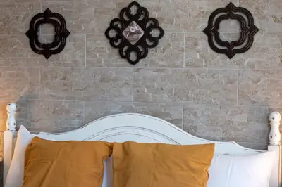Cama o camas de una habitación en La Tendera by #cherrygredos