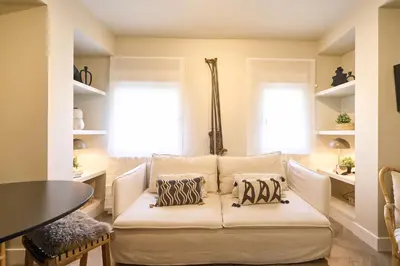 Cama o camas de una habitación en Apartamentos BEJAR - MUSGO