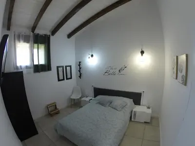 Cama o camas de una habitación en Casa Huidobro Valle