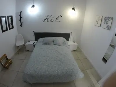 Cama o camas de una habitación en Casa Huidobro Valle