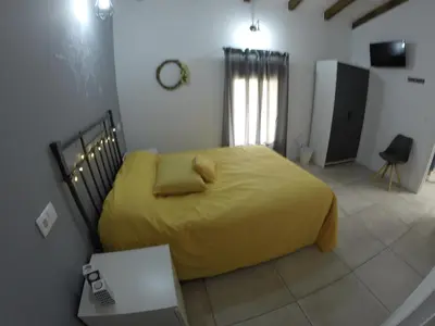 Cama o camas de una habitación en Casa Huidobro Valle