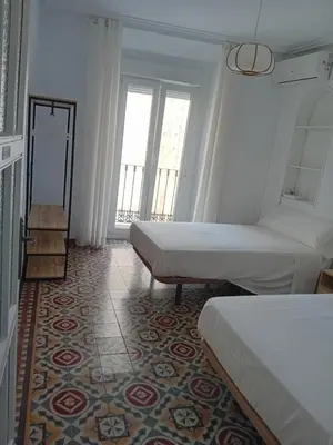 Cama o camas de una habitación en Apartamento Plaza San Francisco