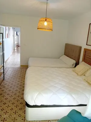 Cama o camas de una habitación en Apartamento Plaza San Francisco