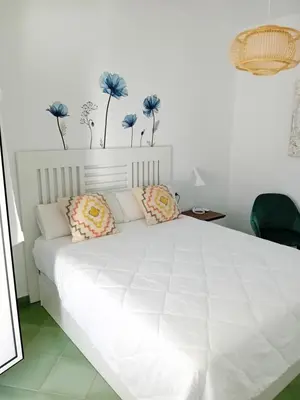 Cama o camas de una habitación en Apartamento Plaza San Francisco