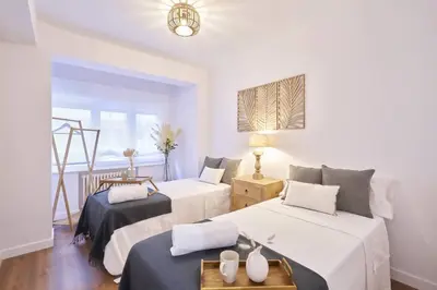 Cama o camas de una habitación en El Balcón de Jauregui centro