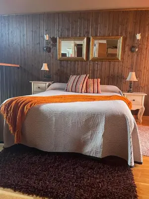 Cama o camas de una habitación en Ambar SPA. Azagalla Rural