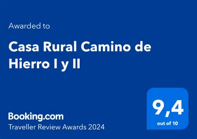 Certificado, premio, señal o documento que está expuesto en Casa Rural Camino de Hierro I y II