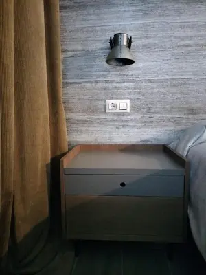 Cama o camas de una habitación en Casa Rural Camino de Hierro I y II