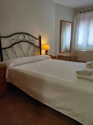Cama o camas de una habitación en Hotel la Hoja***