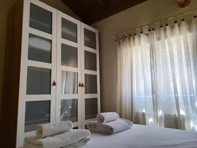Cama o camas de una habitación en La casita de Ra