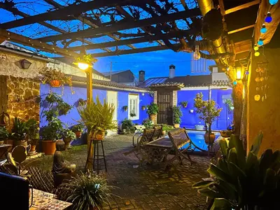 Jardín al aire libre en Casa Rural de La Vega