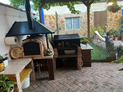 Jardín al aire libre en Casa Rural de La Vega