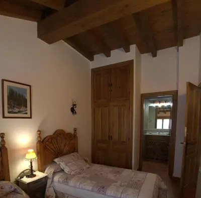 Cama o camas de una habitación en Casa Rural Valdeascas