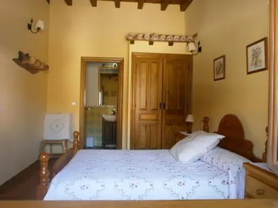 Cama o camas de una habitación en Casa Rural Valdeascas