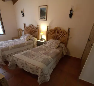 Cama o camas de una habitación en Casa Rural Valdeascas