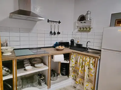 Una cocina o zona de cocina en Apartamentos Rurales Tinguatón
