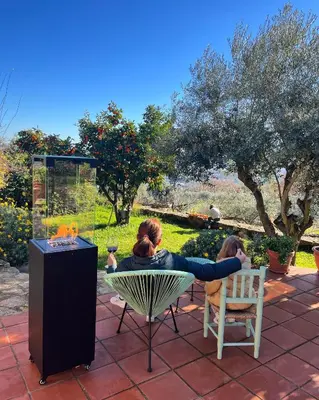 Jardín al aire libre en Casa Mimosa