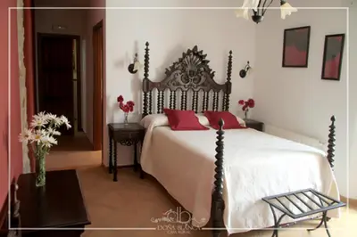 Cama o camas de una habitación en Casa Rural Doña Blanca