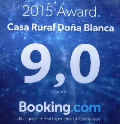 Certificado, premio, señal o documento que está expuesto en Casa Rural Doña Blanca