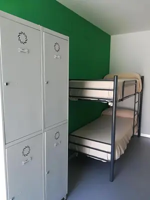 Cama o camas de una habitación en Hostel Divino Morales