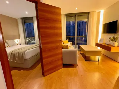 Cama o camas de una habitación en Apartamento Punto24