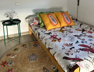 Cama o camas de una habitación en Los Naranjos Eco Home Apartamentos Rurales